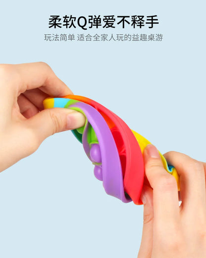 Regenboog Dinosaurus Pop-It Fidget Speeltje voor Stressvermindering