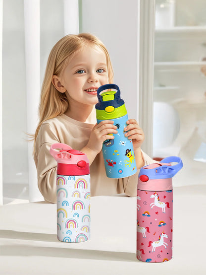 Thermosbeker RVS met Dierenprint en Handvat - 350ml