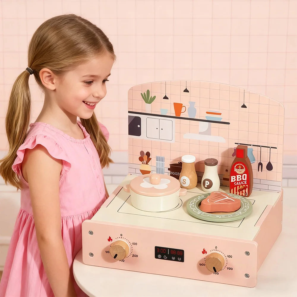 Houten Speelkeuken met Accessoires voor Kinderen