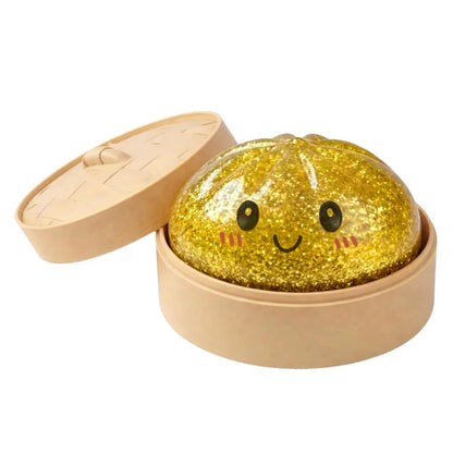 Realistische Knijpdumpling Fidget Toy met Steamer
