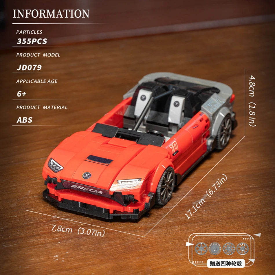 Racewagen Bouwstenen Set - Compatibel met LEGO® - Vanaf 6 jaar