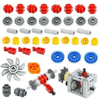 Technische tandwielen set voor beweging – Compatibel met LEGO®