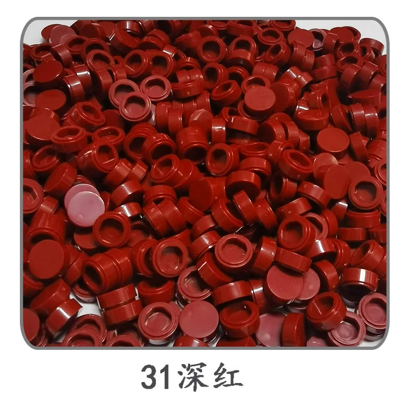 900 stuks Rond Bouwblokje 1x1 Tegel – Compatibel