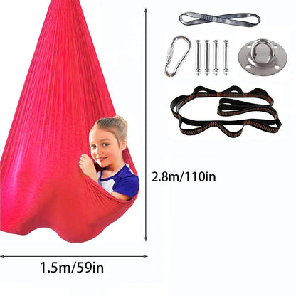 Elastische Kinderhangmat en Therapieschommel voor binnen en buiten
