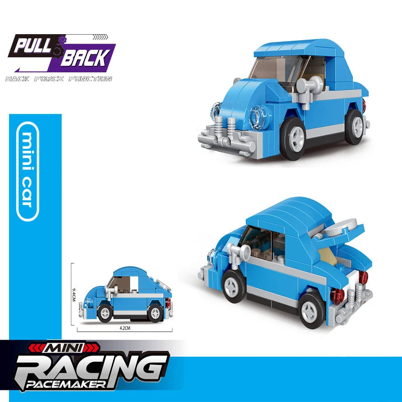 Bouwblokjes Optrek Voertuigen | Diverse Modellen LEGO®-compatibel