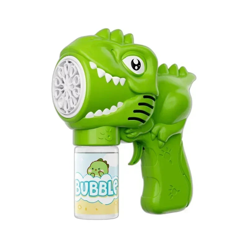 Automatische Dinosaurier Bellenblaas Machine met Licht en 6 Gaten