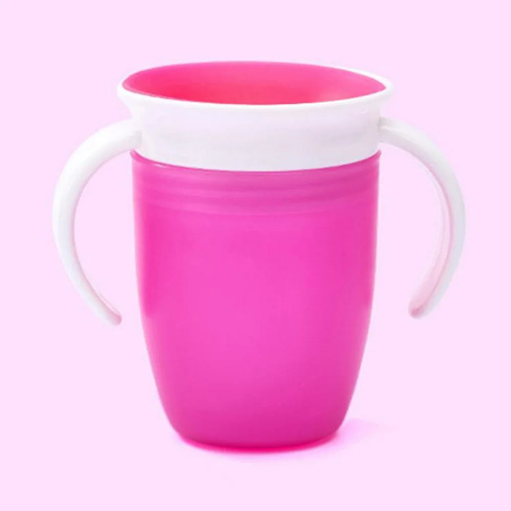 Lekvrije Draaibare Baby Drinkbeker met Handvatten en Draaideksel 1-2 Jaar
