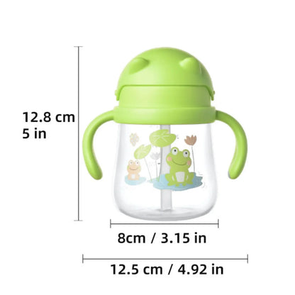 270ml Baby Drinkbeker met Rietje en Dubbele Handvatten