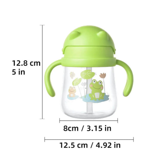 270ml Baby Drinkbeker met Rietje en Dubbele Handvatten