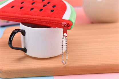 Pluche Watermeloen Portemonnee of Etui voor Kinderen