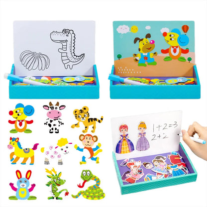 Magnetisch Teken- en Puzzelbord voor Kinderen