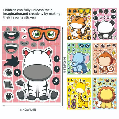 Maak Je Eigen Dieren Gezichtjes Stickers