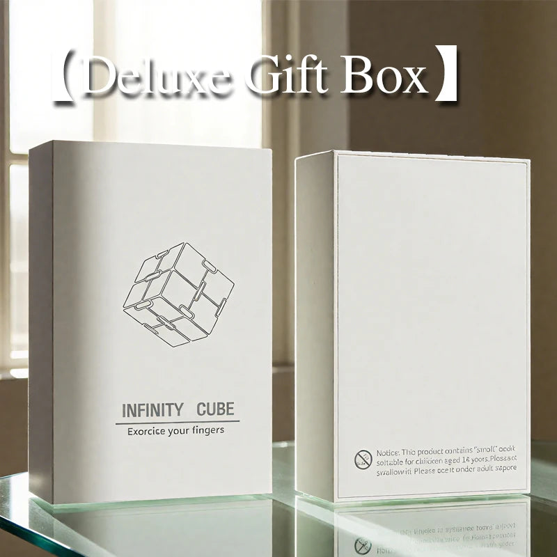 Infinity Cube Fidget Toy van Metaal – Voor Focus en Minder Stress