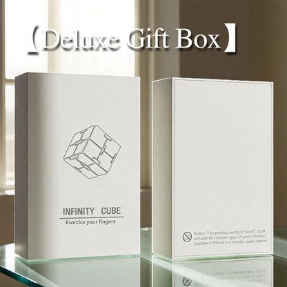 Infinity Cube Fidget Toy van Metaal – Voor Focus en Minder Stress