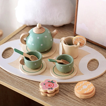 Houten Theeservies Speelset voor Kinderen
