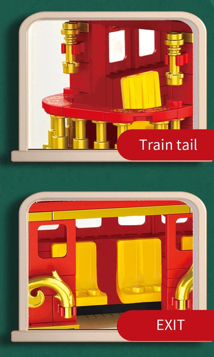 Bouwstenen Set Metro Trein | Compatibel met Lego
