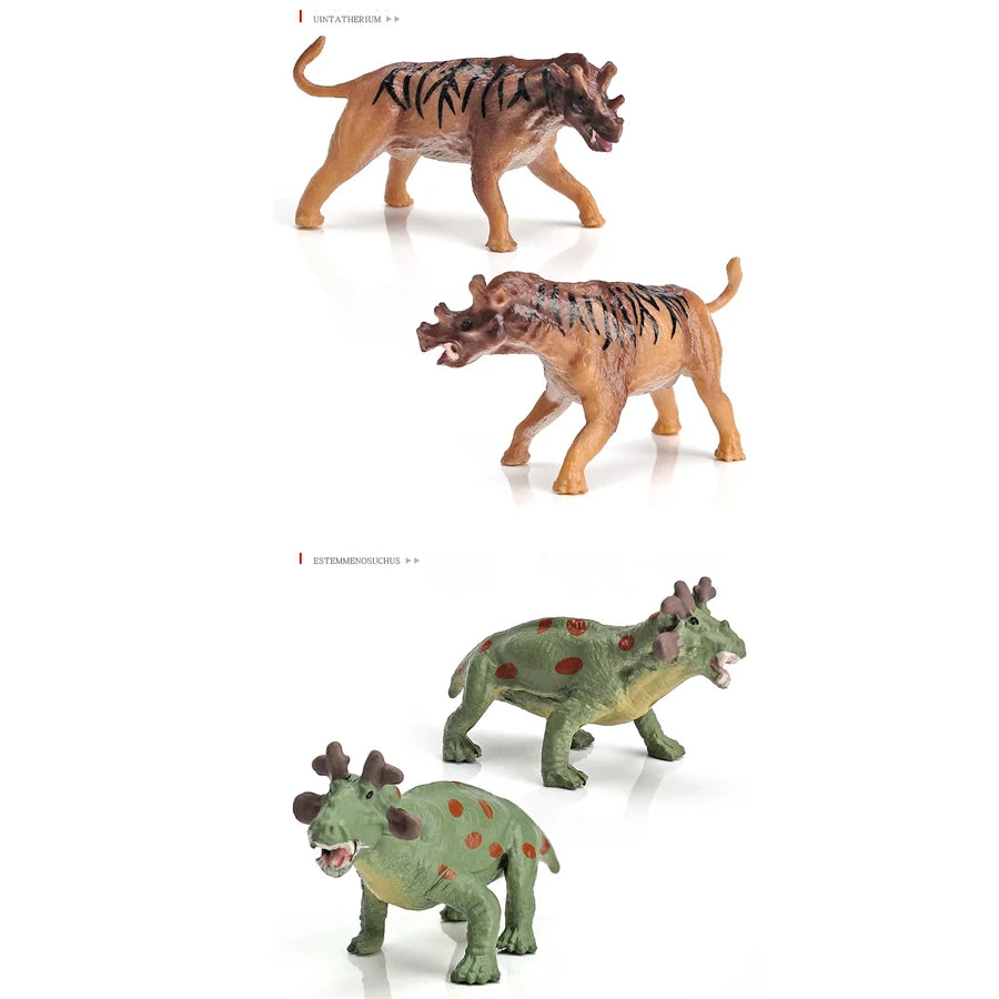 Set van 18 Realistische Mini Prehistorische Dieren Speelfiguren