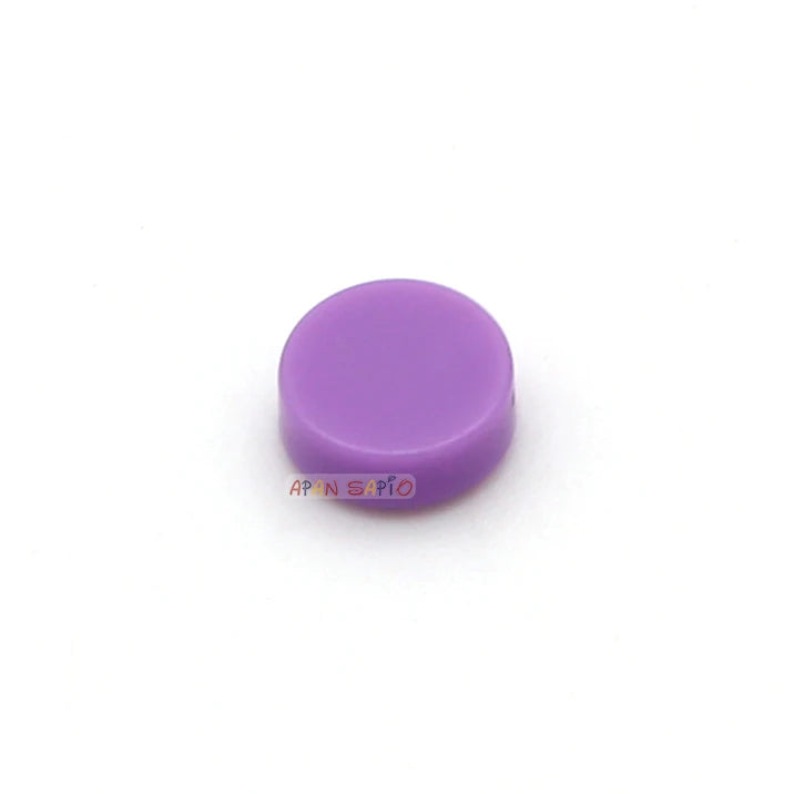 100 Ronde Bouwtegel Steentjes 1x1 | Compatibel met Lego