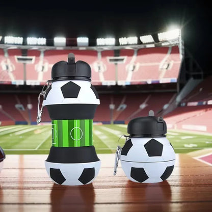 Opvouwbare Voetbal/Basketbal Siliconen Waterfles voor Kinderen