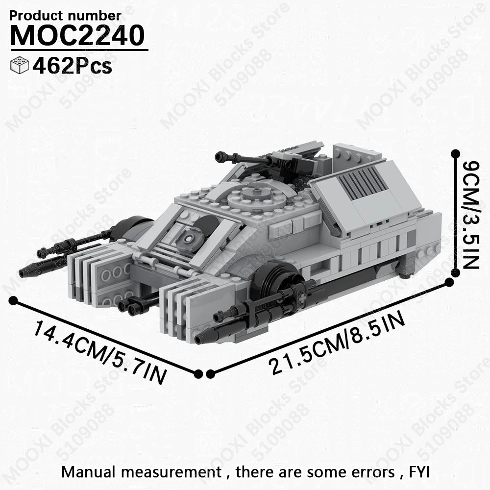 MOOXI Space Wars Bouwset: Voertuig & Tank Compatibel met LEGO®