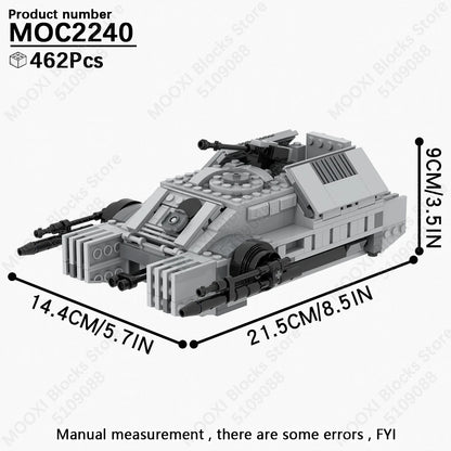 MOOXI Space Wars Bouwset: Voertuig & Tank Compatibel met LEGO®