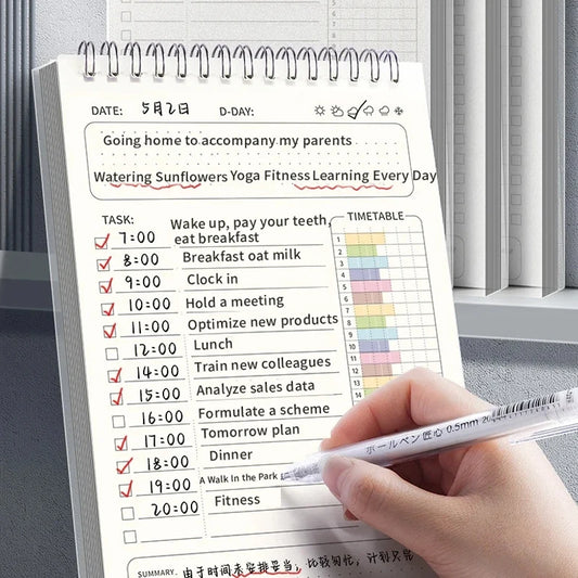 A5 Spiraal Agenda Planner Notitieboek voor Dagelijkse en Wekelijkse Planning