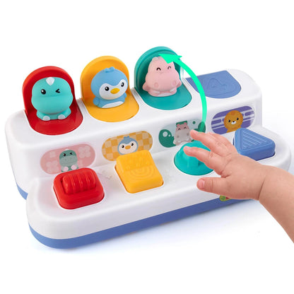 Baby Pop-Up Dieren Speelgoed met Knoppen