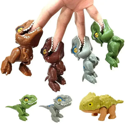 Vingervretende Dinosaurus Speelgoed met Beweegbare Gewrichten