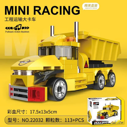 Bouwblokken Terugtrek Voertuigen Set – LEGO® Compatibel