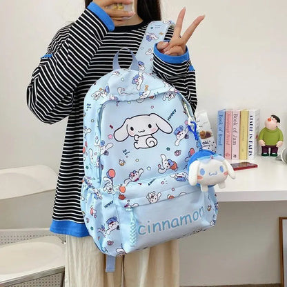 Sanrio Schooltas met My Melody, Cinnamoroll & Kuromi + Mini Tasje