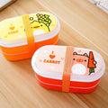 Draagbare Cartoon Lunchbox met Bestek – 600ml