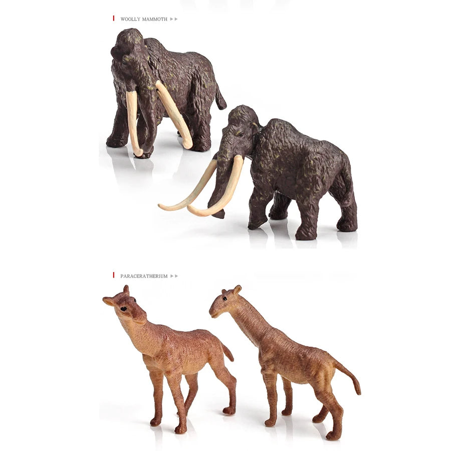 Set van 18 Realistische Mini Prehistorische Dieren Speelfiguren