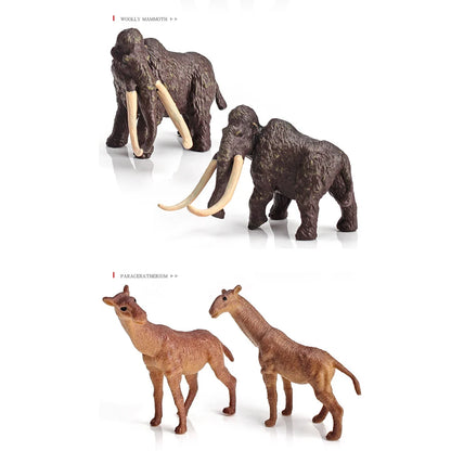 Set van 18 Realistische Mini Prehistorische Dieren Speelfiguren