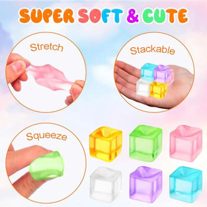 Knijpbal Vierkant | Zachte Fidget Toy voor Stressvermindering