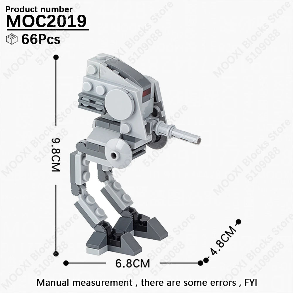 MOOXI Space Wars Bouwset: Voertuig & Tank Compatibel met LEGO®