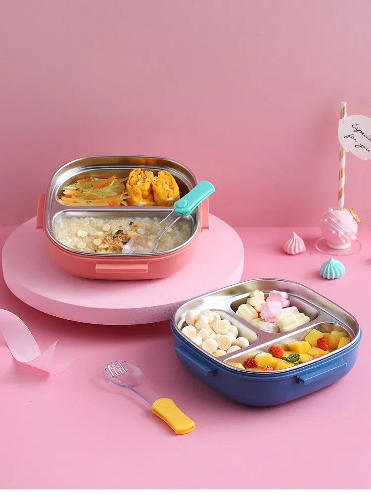 Draagbare RVS Lunchbox voor Kinderen - Lekvrij en Isolerend