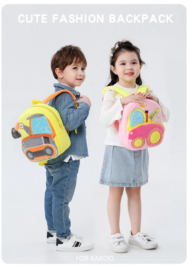 Pluche Kinderrugzak Graafmachine – 1-3 Jaar