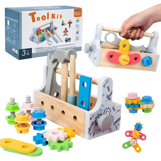 Houten Gereedschapskist Speelset voor Kinderen