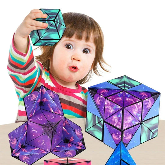 Magnetische Kubus Puzzel – Verstelbaar voor Focus en Ontspanning