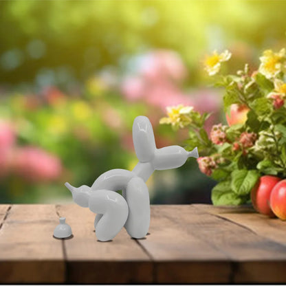 Hond beeldje poepend | Grappige decoratie