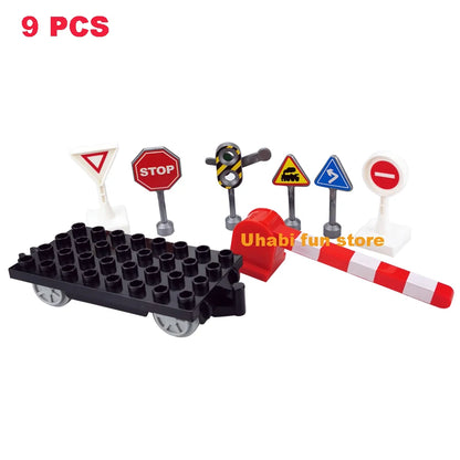 Grote Bouwblokken Treinset - Compatibel met Duplo
