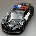 Bugatti Politieauto Speelgoedmodel van metaal met licht en geluid