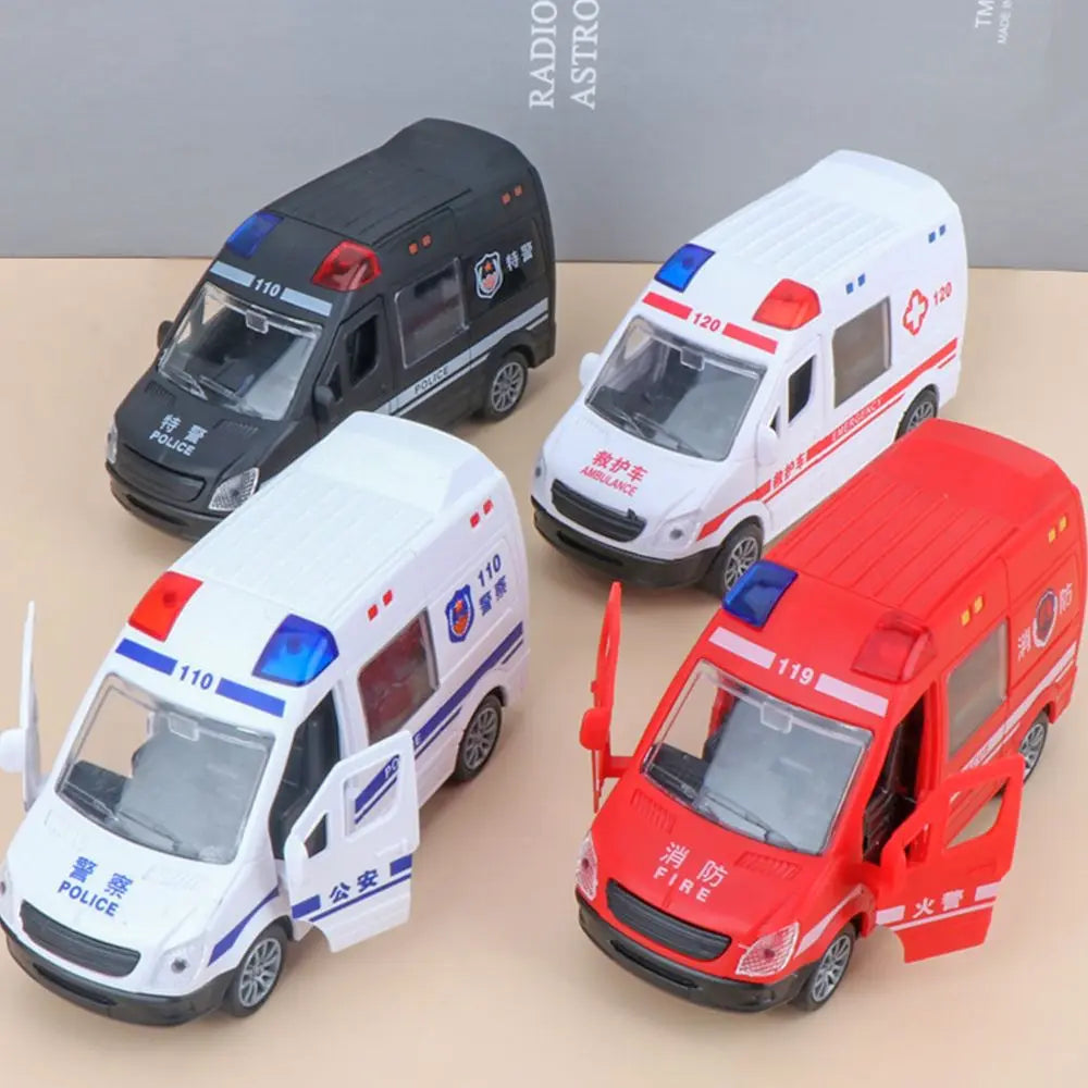 Inertie Voertuig Model – Politieauto, Brandweerwagen of Ambulance