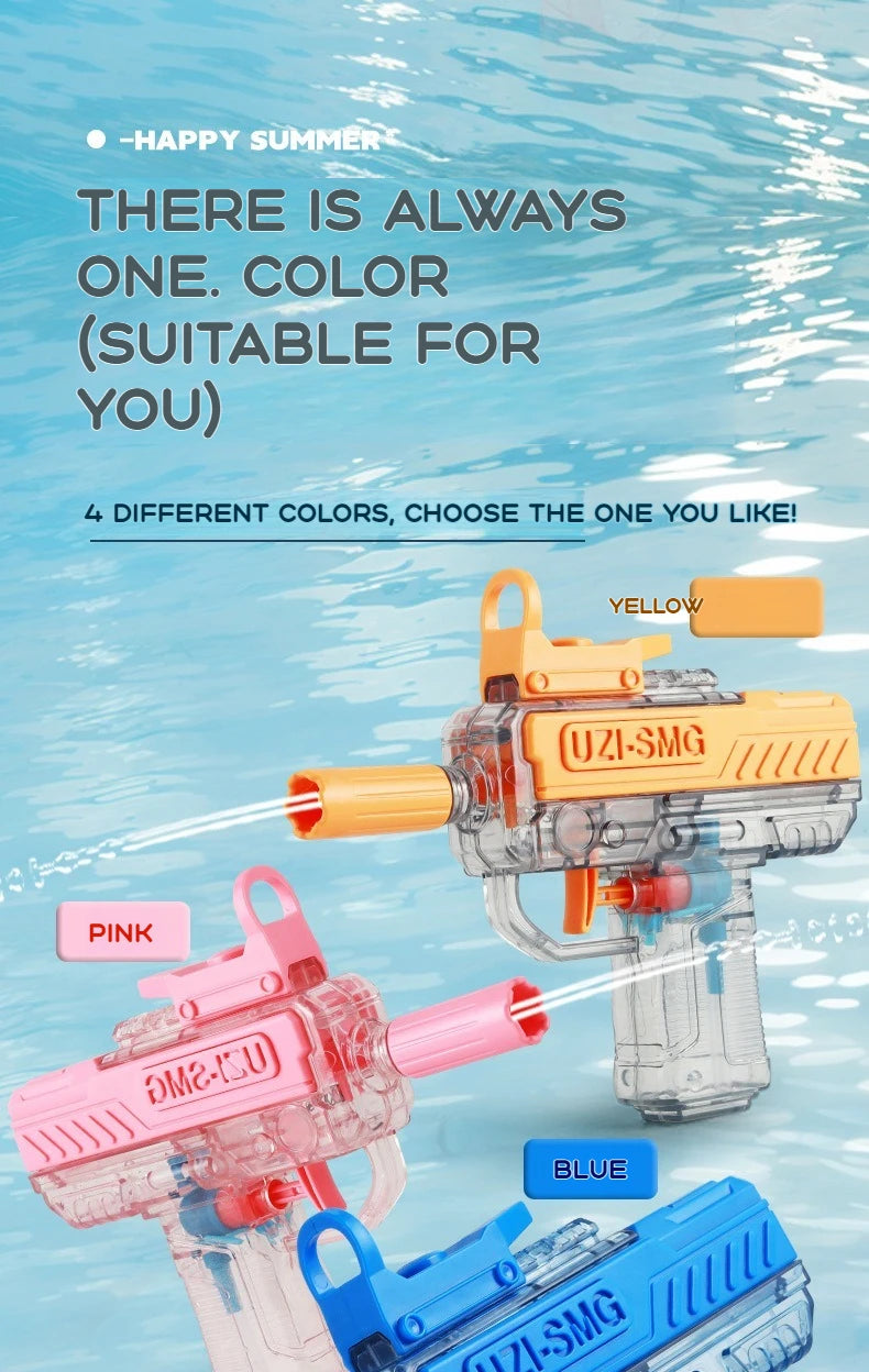 UZI Waterpistool Niet-Elektrisch | Handmatig Hoge Druk Waterpistool voor Kinderen en Volwassenen