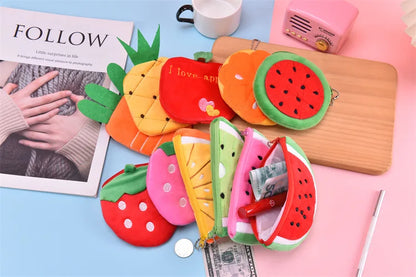 Pluche Watermeloen Portemonnee of Etui voor Kinderen