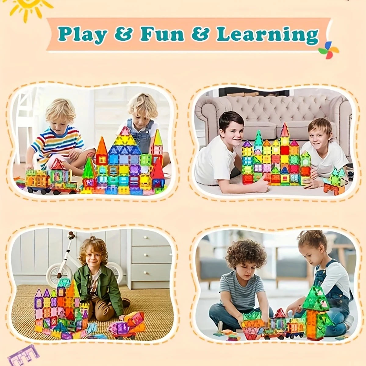 Magnetische Bouwblokken Speelset 4-6 Jaar