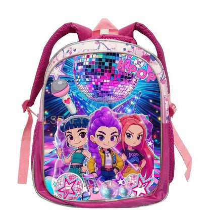 Zachte Roze Cartoon Rugzak 12 inch voor Kinderen