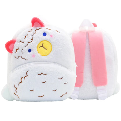 Leuke Pluchen Kinderrugzak met Dierenprint (4-6 Jaar)