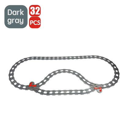 Treinrails set voor grote bouwstenen – Compatibel met Duplo®