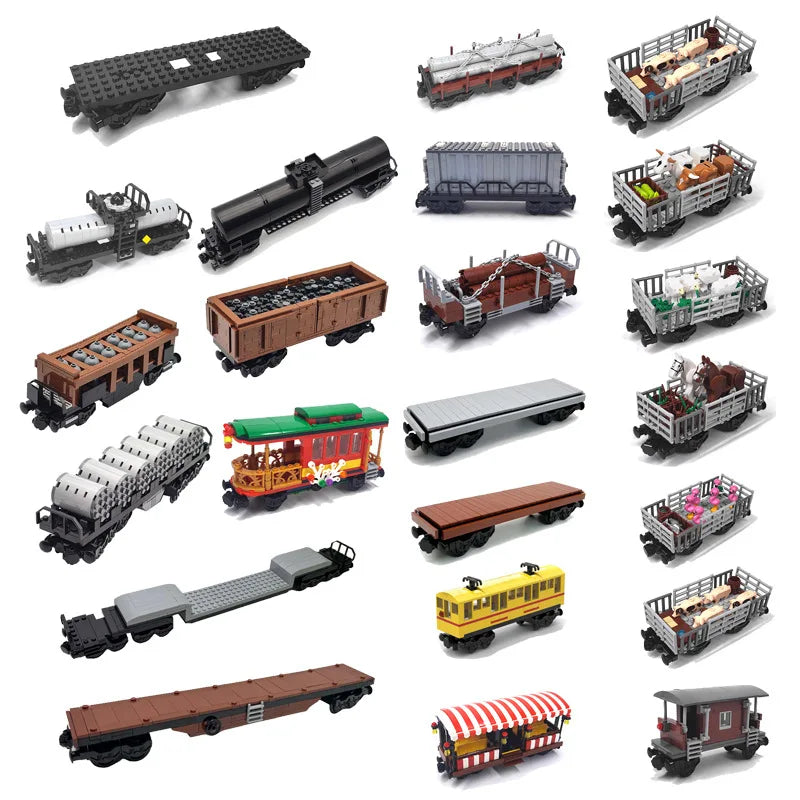 Kolenwagon Bouwset voor Trein | Compatibel met Lego Bouwblokken